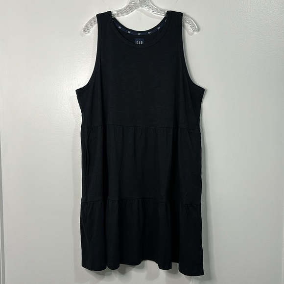 GAP XL Tiered Tank Dress Cotton Modal - Picture 3 of 9